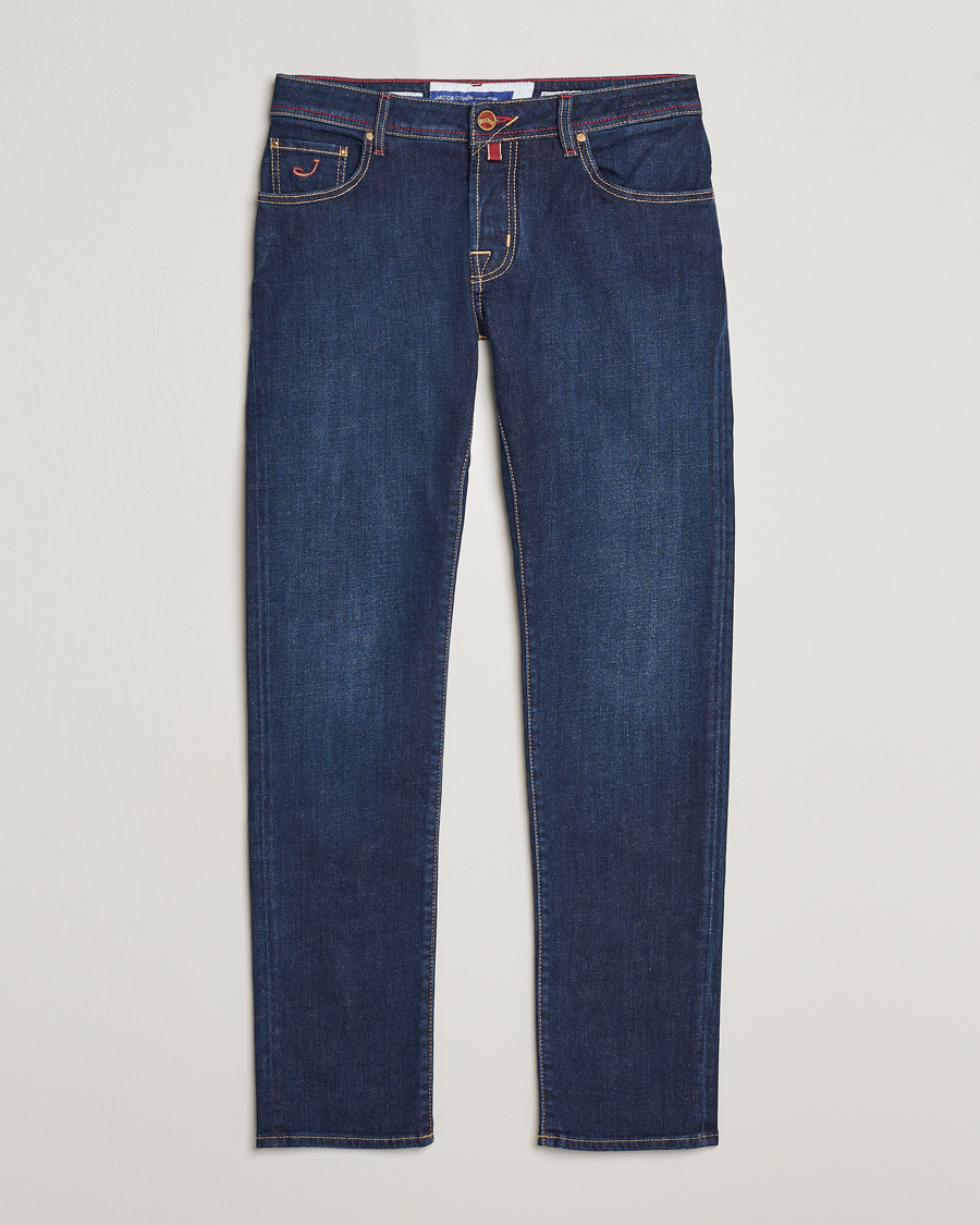 Homme | Jeans | Jacob Cohën | Nick Venice Slim Fit Stretch Jeans Dark Blue