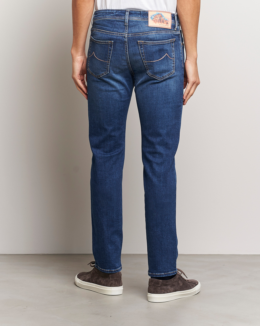 Homme | Jeans | Jacob Cohën | Bard Rome Slim Fit Stretch Jeans Mid Blue