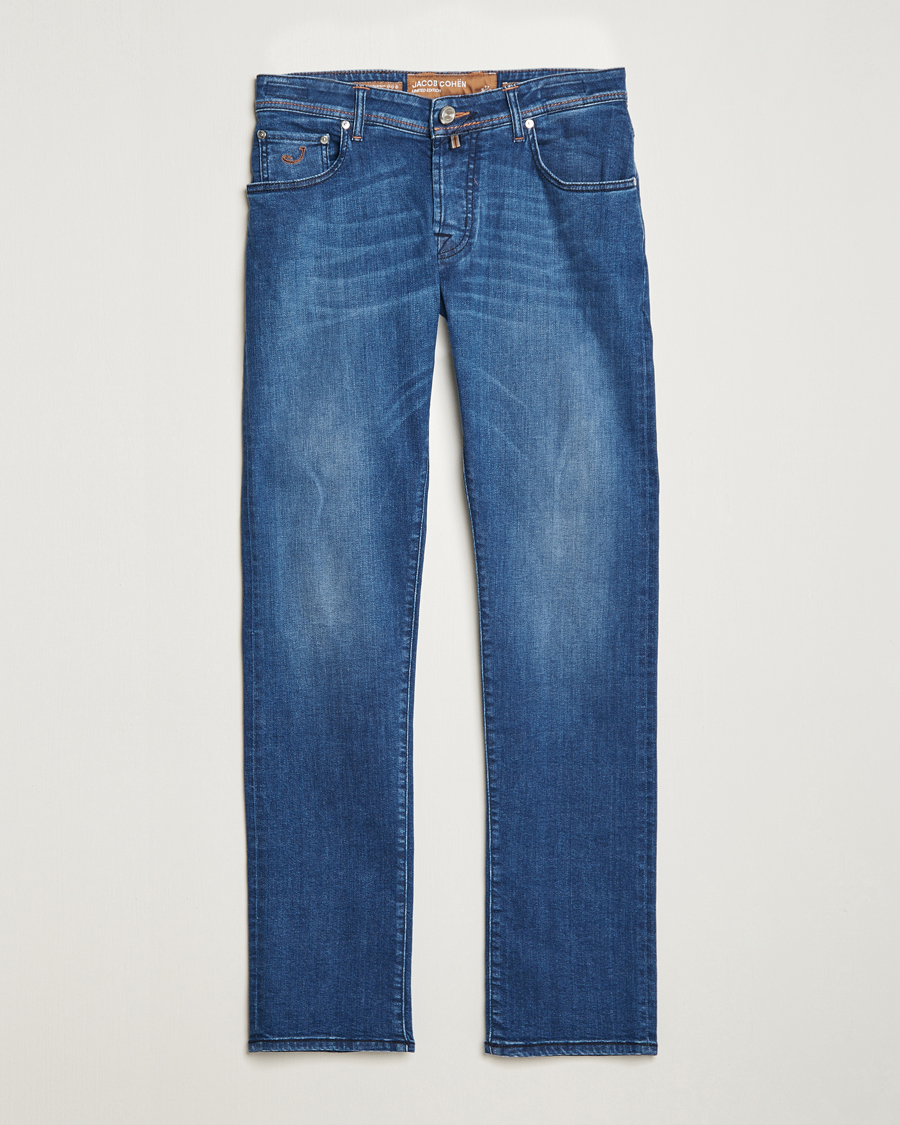 Homme | Jeans | Jacob Cohën | Nick Limited Edition Slim Fit Jeans Mid Blue