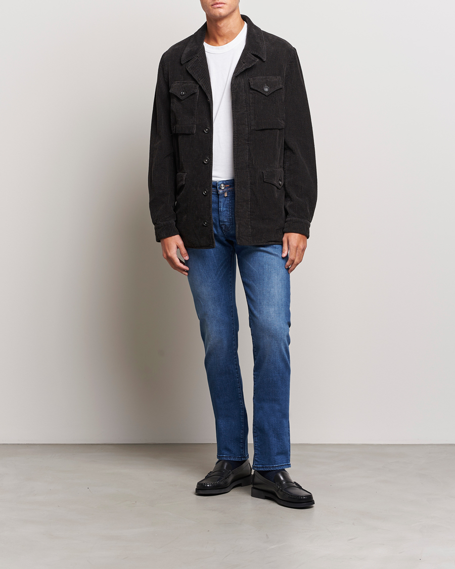 Homme | Jeans | Jacob Cohën | Nick Limited Edition Slim Fit Jeans Mid Blue