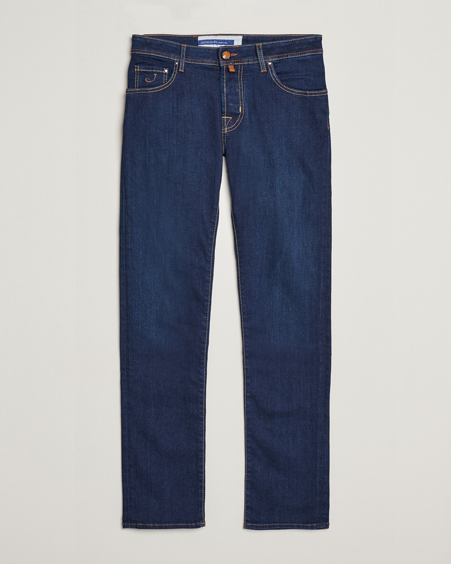 Homme | Jeans | Jacob Cohën | Nick Slim Fit Stretch Jeans Mid Blue