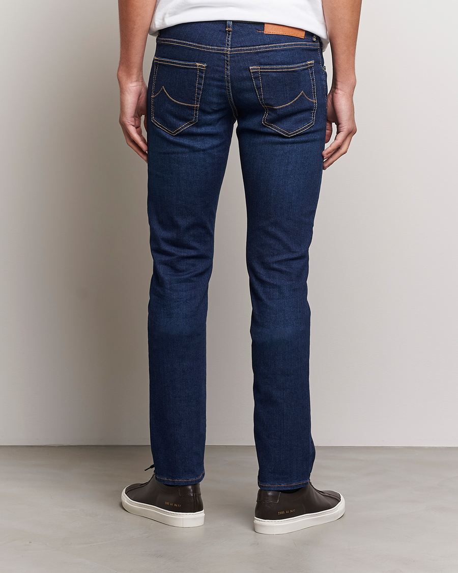 Homme | Jeans | Jacob Cohën | Nick Slim Fit Stretch Jeans Mid Blue