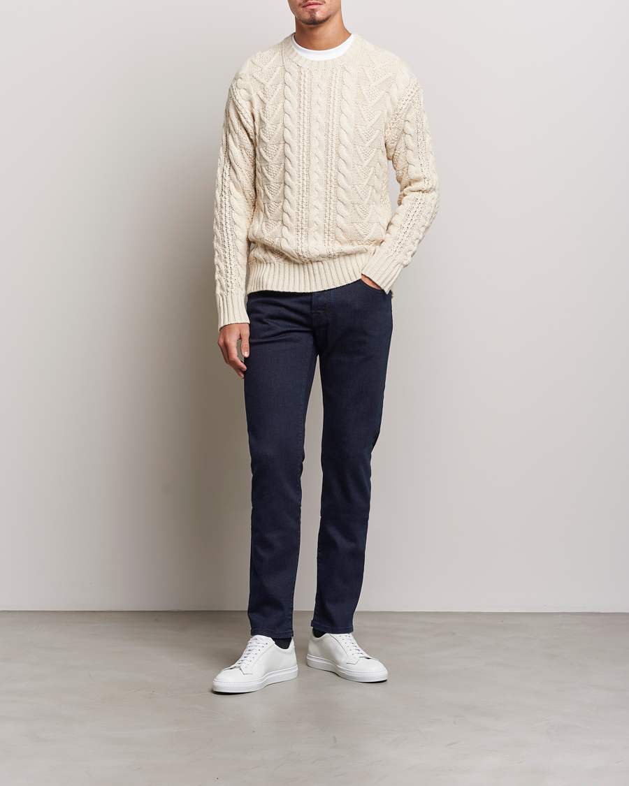 Homme | Jeans | Jacob Cohën | Nick Slim Fit Stretch Jeans Blue Black