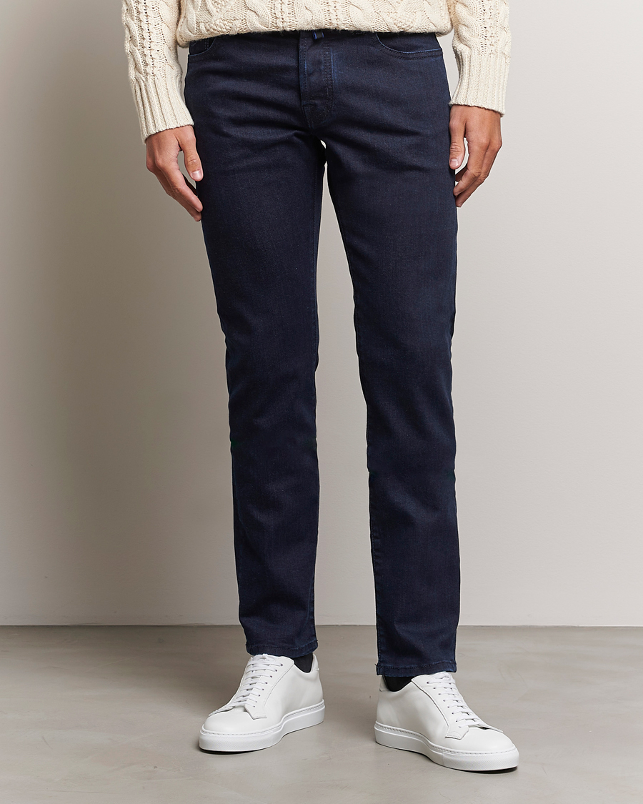 Homme | Jeans | Jacob Cohën | Nick Slim Fit Stretch Jeans Blue Black