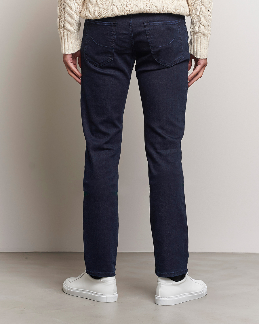 Homme | Jeans | Jacob Cohën | Nick Slim Fit Stretch Jeans Blue Black