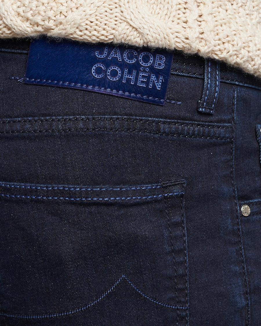 Homme | Jeans | Jacob Cohën | Nick Slim Fit Stretch Jeans Blue Black