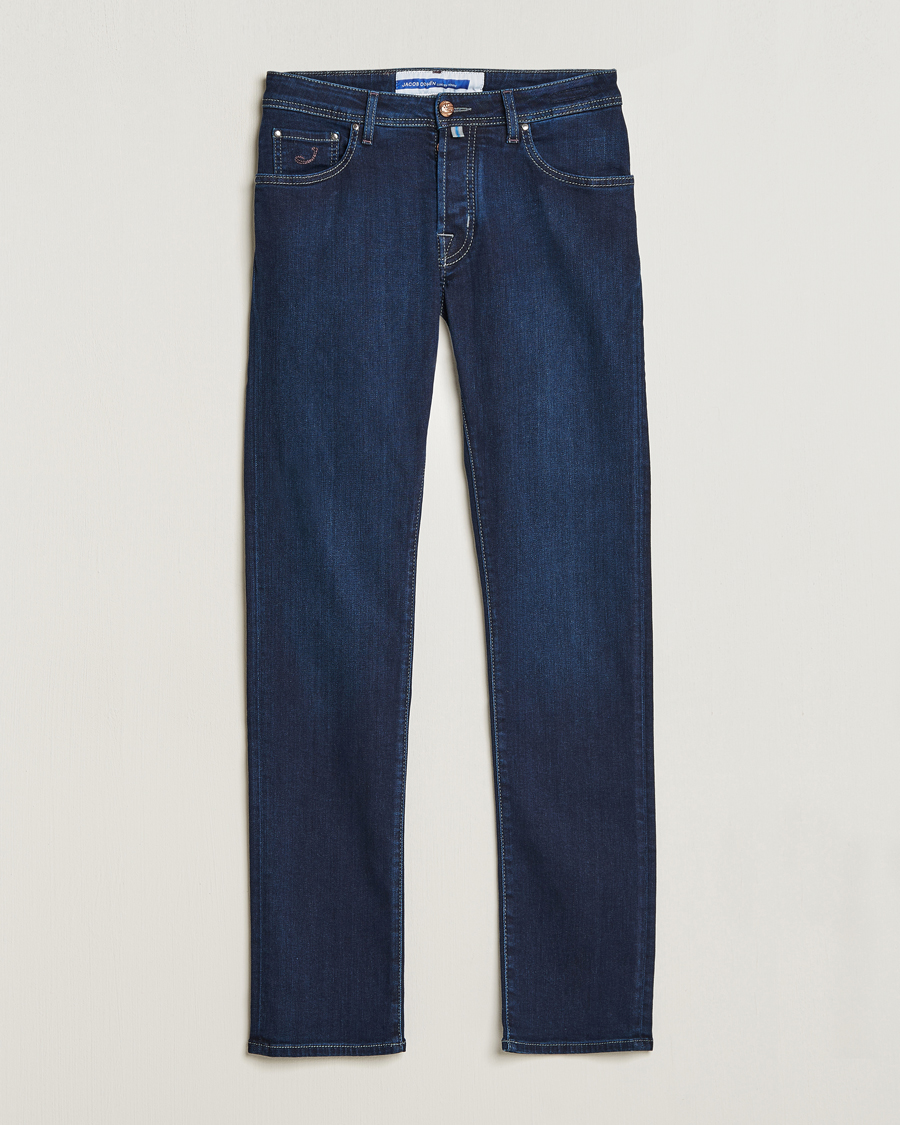 Homme | Jeans | Jacob Cohën | Nick Slim Fit Stretch Jeans Dark Blue