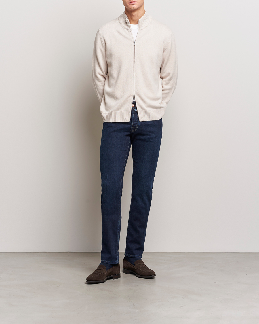 Homme | Jeans | Jacob Cohën | Nick Slim Fit Stretch Jeans Dark Blue