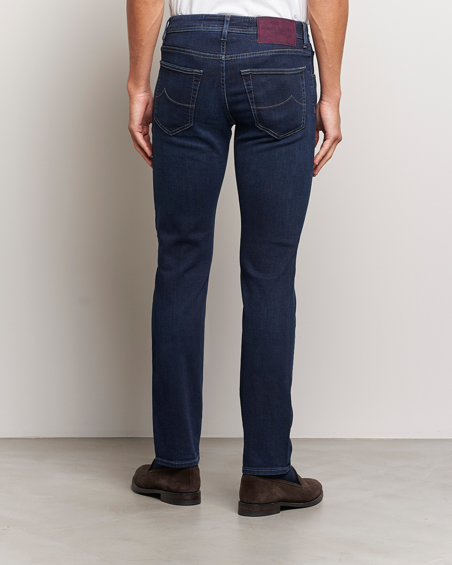 Homme | Jeans | Jacob Cohën | Nick Slim Fit Stretch Jeans Dark Blue