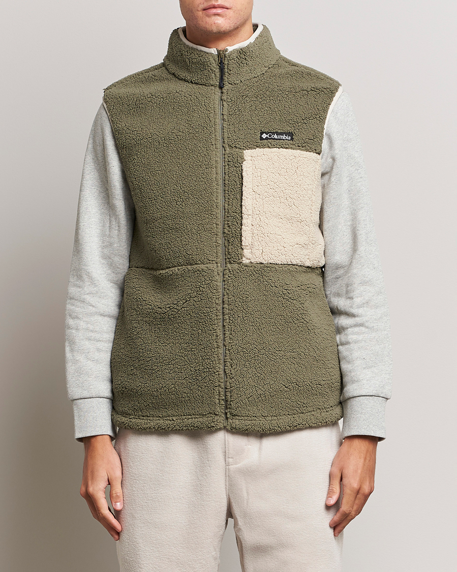 Homme | Pulls Et Tricots | Columbia | Mountainside Heavyweight Fleece Vest Stone Green
