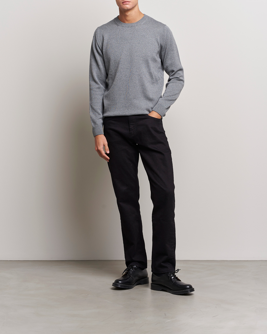 Homme | Pulls Et Tricots | Stenströms | Chunky Merino Crew Neck Grey