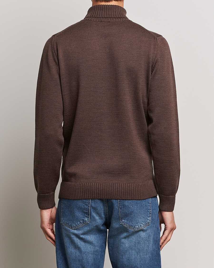 Homme | Pulls Et Tricots | Stenströms | Chunky Merino Rollneck Brown