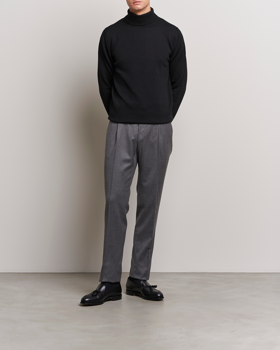 Homme | Pulls Et Tricots | Stenströms | Chunky Merino Rollneck Black