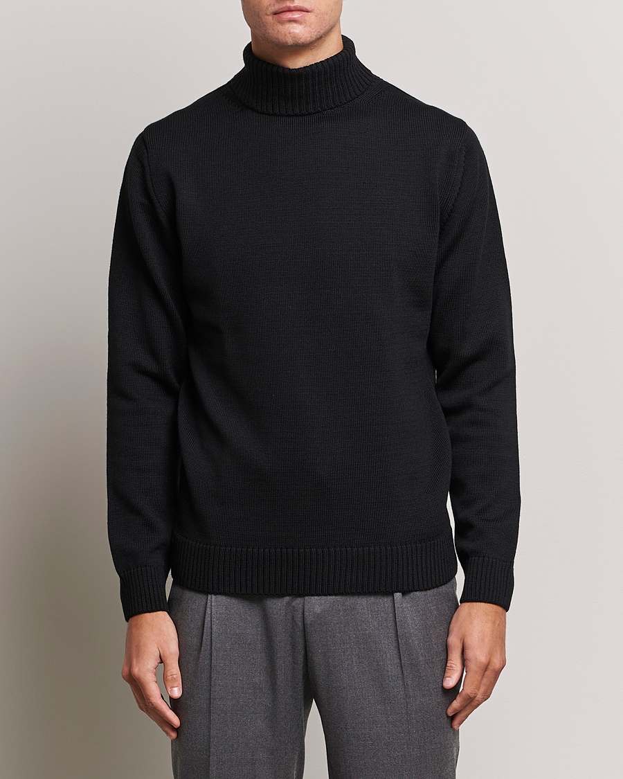 Homme | Pulls Et Tricots | Stenströms | Chunky Merino Rollneck Black