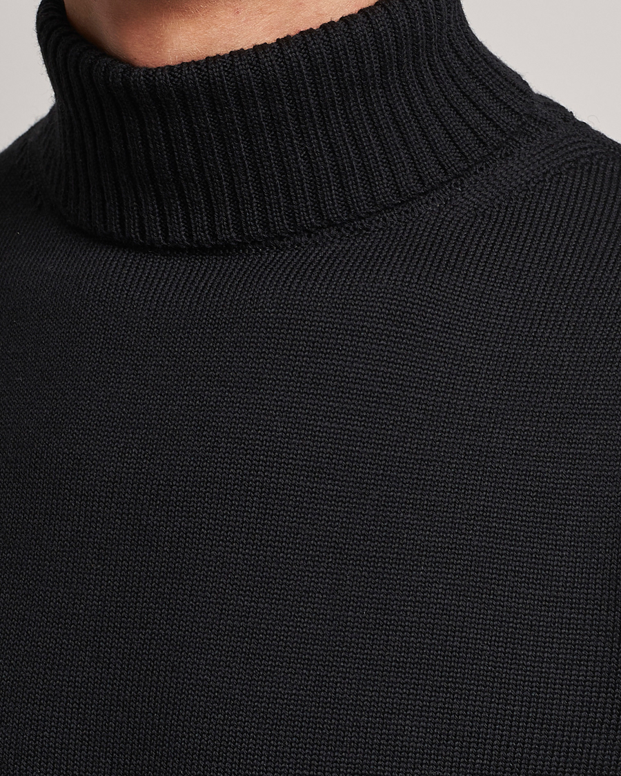 Homme | Pulls Et Tricots | Stenströms | Chunky Merino Rollneck Black