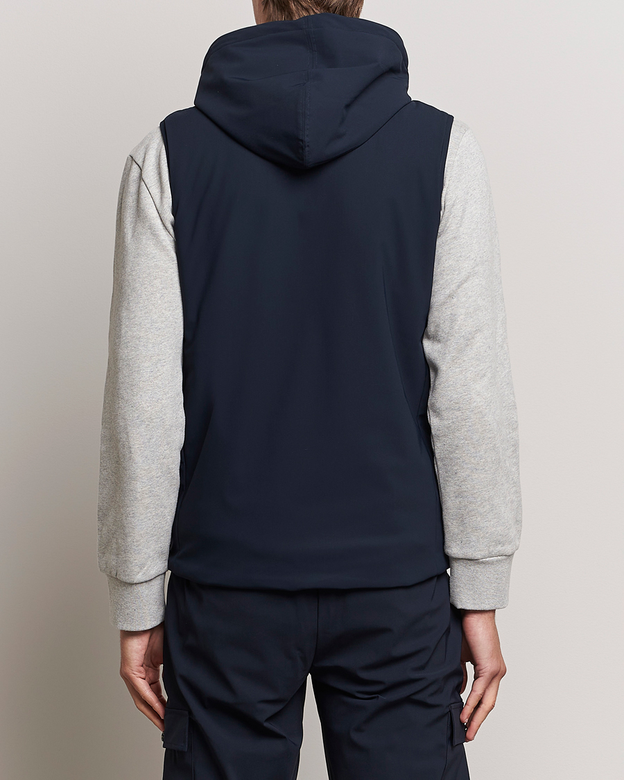 Homme | Manteaux Et Vestes | Stenströms | Active Jersey Leisure Hood Vest Navy