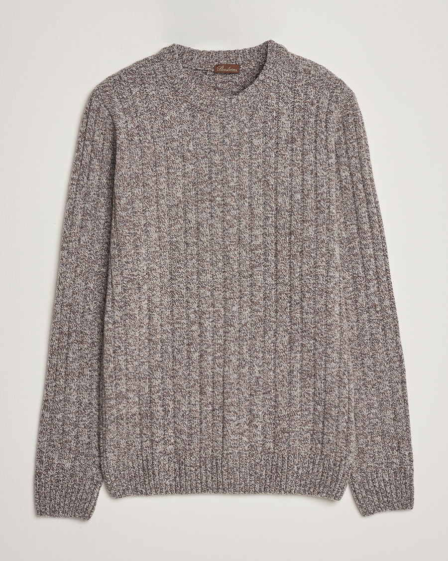 Homme | Pulls Et Tricots | Stenströms | Super Geelong Merino Crewneck Brown