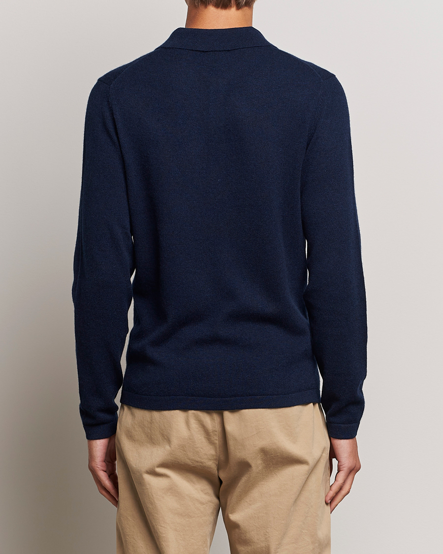 Homme | Pulls Et Tricots | Stenströms | Cashmere Poloshirt Navy