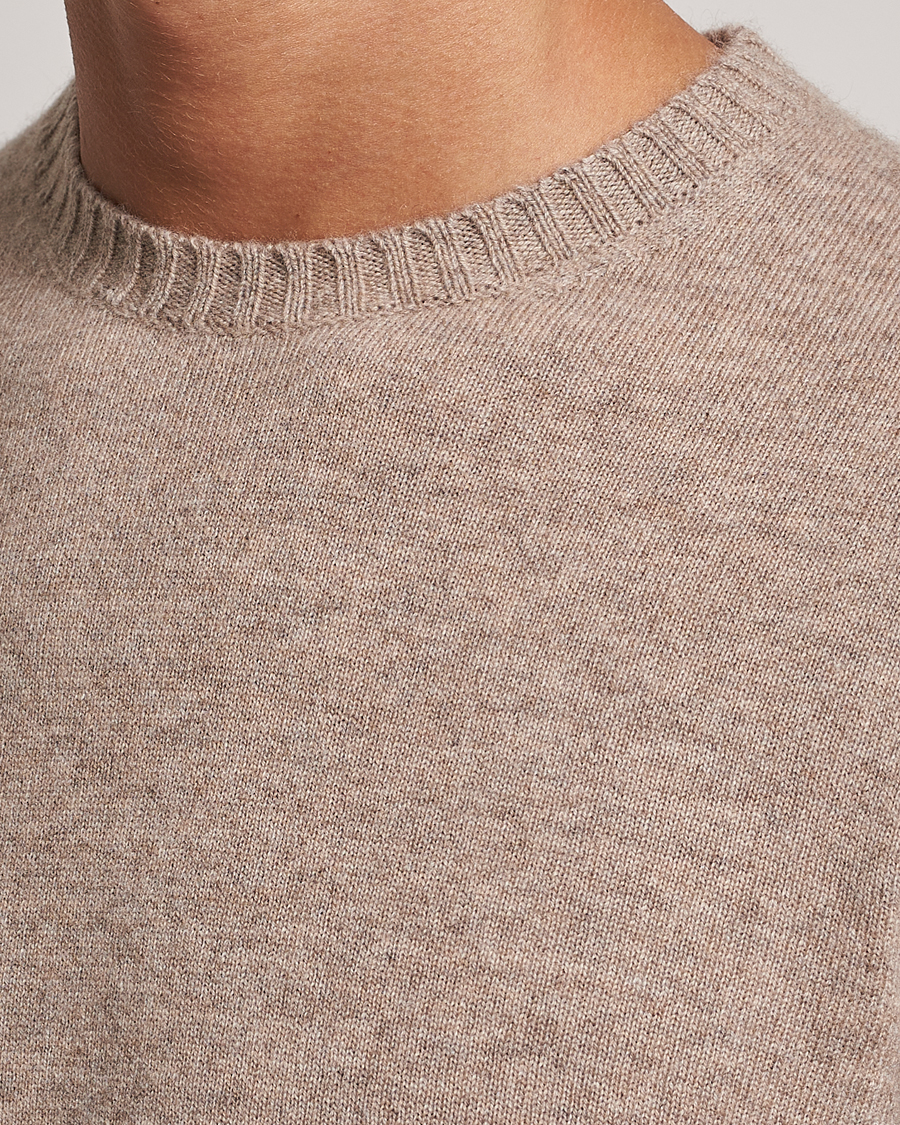 Homme | Pulls Et Tricots | Stenströms | Cashmere Crewneck Beige
