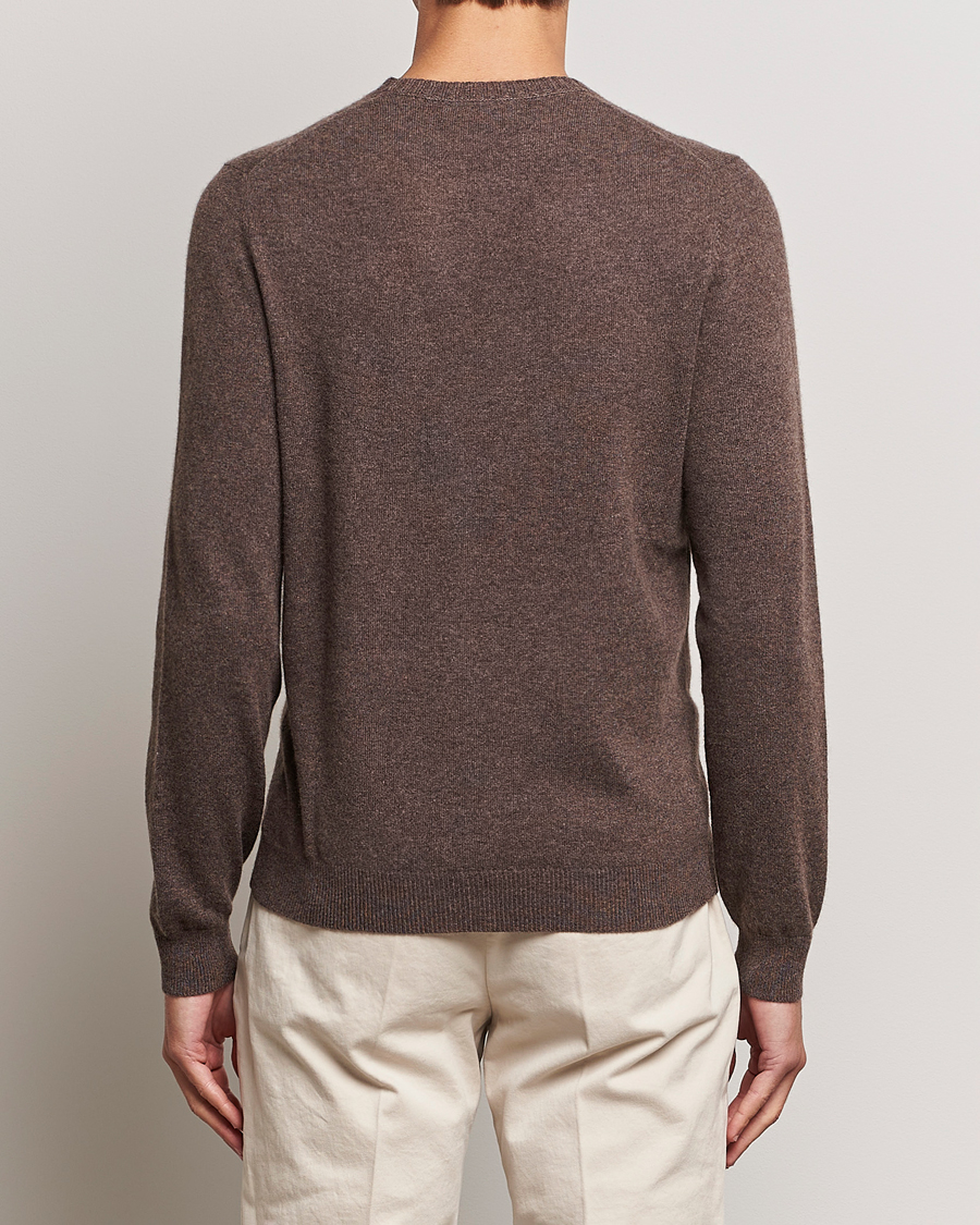 Homme | Pulls Et Tricots | Stenströms | Cashmere Crewneck Dark Brown