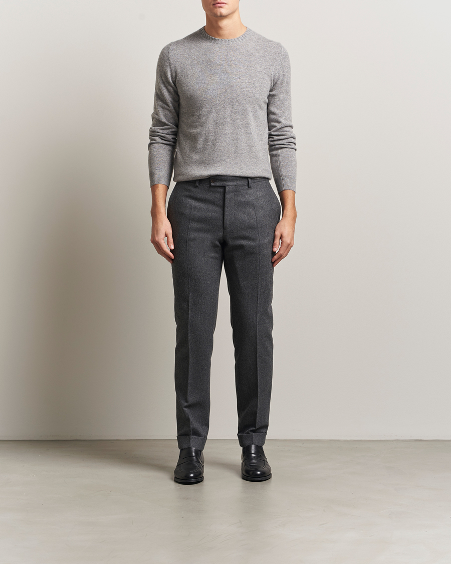 Homme | Pulls Et Tricots | Stenströms | Cashmere Crewneck Grey
