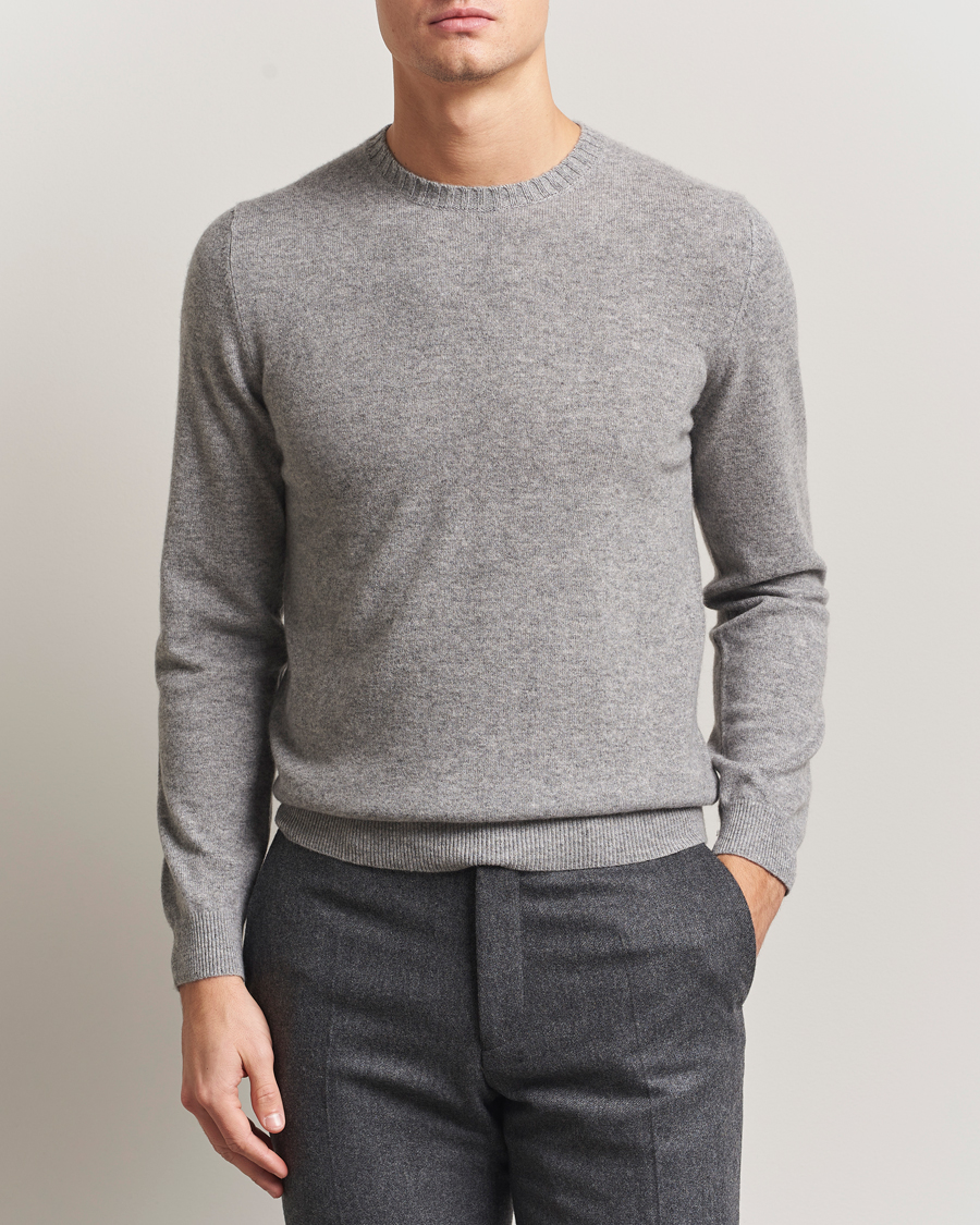 Homme | Pulls Et Tricots | Stenströms | Cashmere Crewneck Grey