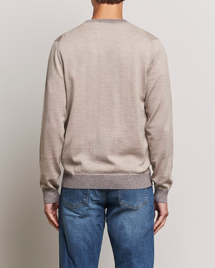Homme | Pulls Et Tricots | Stenströms | Merino Wool Contrast Cardigan Beige