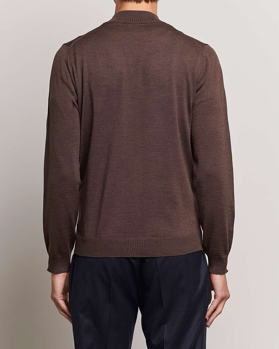 Homme | Pulls Et Tricots | Stenströms | Merino Full Zip Brown