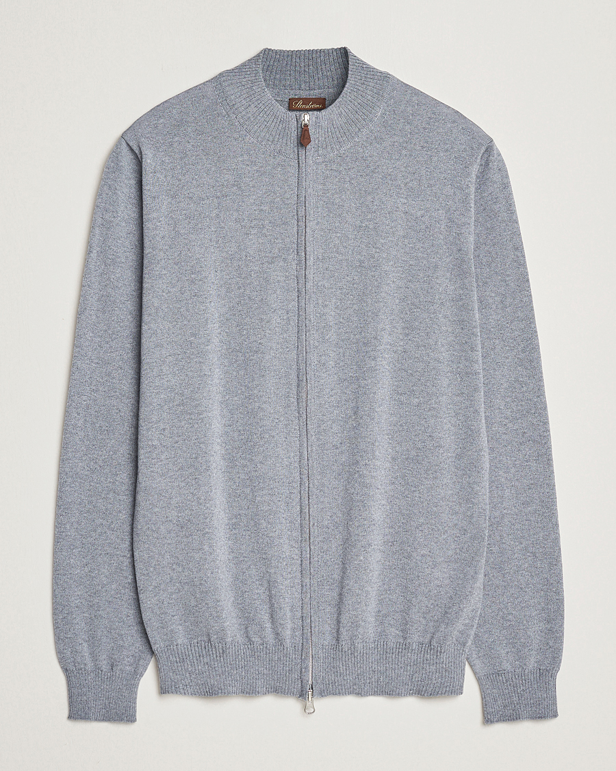 Homme | Pulls Et Tricots | Stenströms | Merino Full Zip Grey