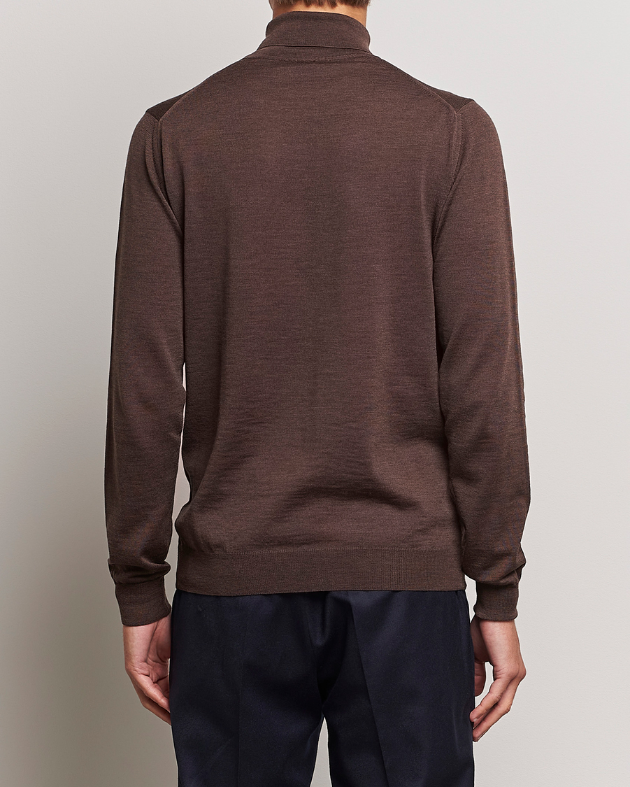 Homme | Pulls Et Tricots | Stenströms | Fine Merino Rollneck Brown
