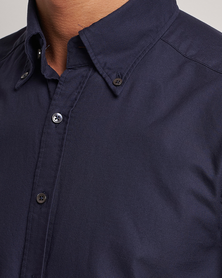 Homme | Chemises | Stenströms | Slimline Oxford Shirt Navy