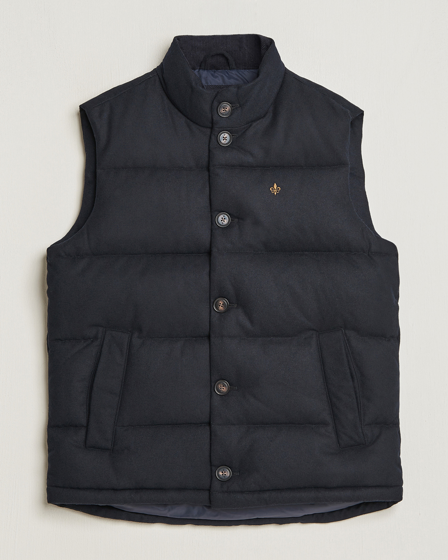 Homme | Manteaux Et Vestes | Morris | Alston Wool Flanell Vest Blue
