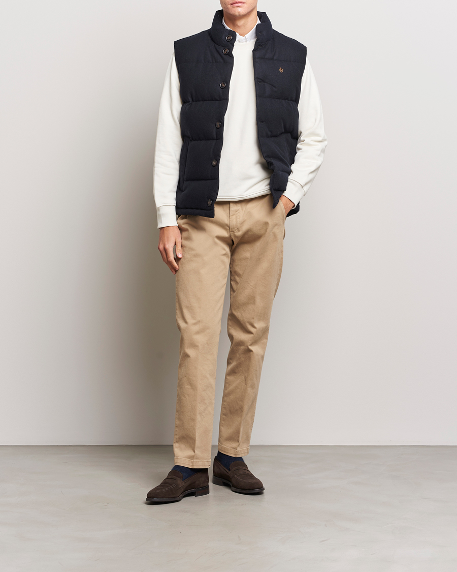 Homme | Manteaux Et Vestes | Morris | Alston Wool Flanell Vest Blue