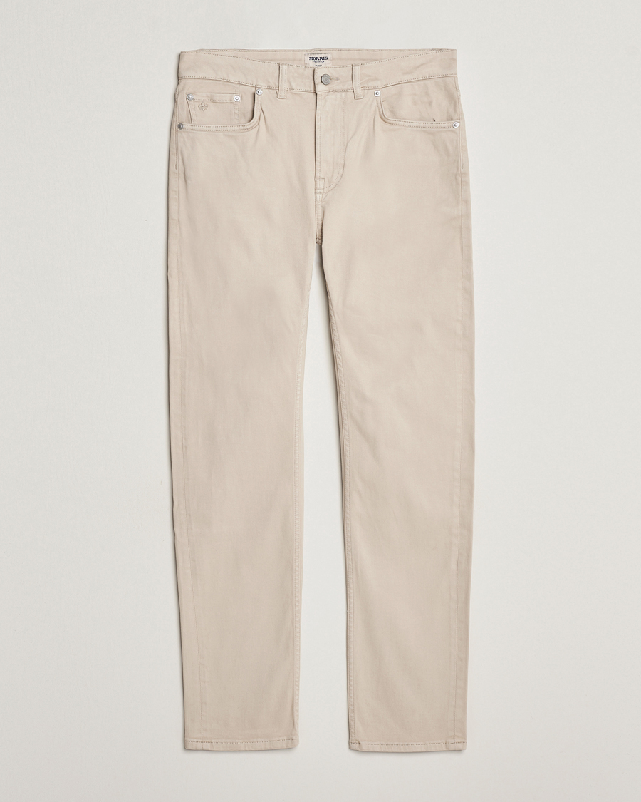 Homme | Pantalons | Morris | James Brushed 5-Pocket Pant Khaki
