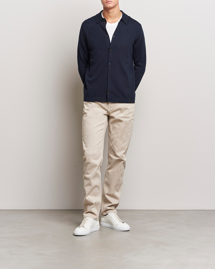 Homme | Pantalons | Morris | James Brushed 5-Pocket Pant Khaki
