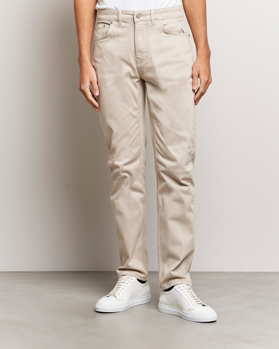 Homme | Pantalons | Morris | James Brushed 5-Pocket Pant Khaki