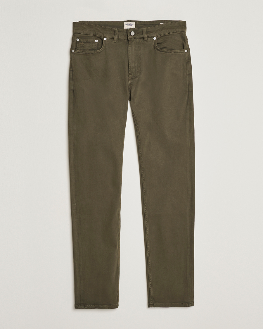 Homme | Pantalons | Morris | James Brushed 5-Pocket Pant Olive