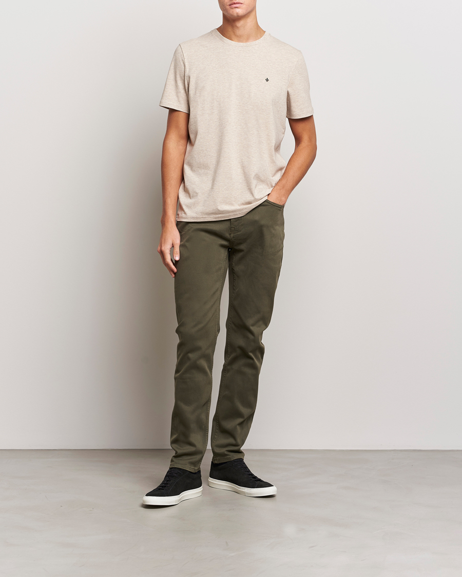 Homme | Pantalons | Morris | James Brushed 5-Pocket Pant Olive