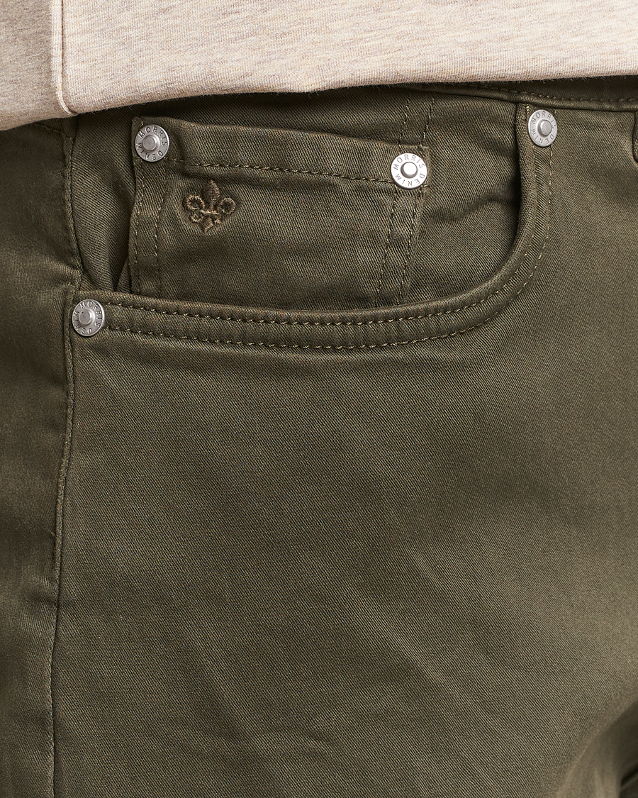 Homme | Pantalons | Morris | James Brushed 5-Pocket Pant Olive