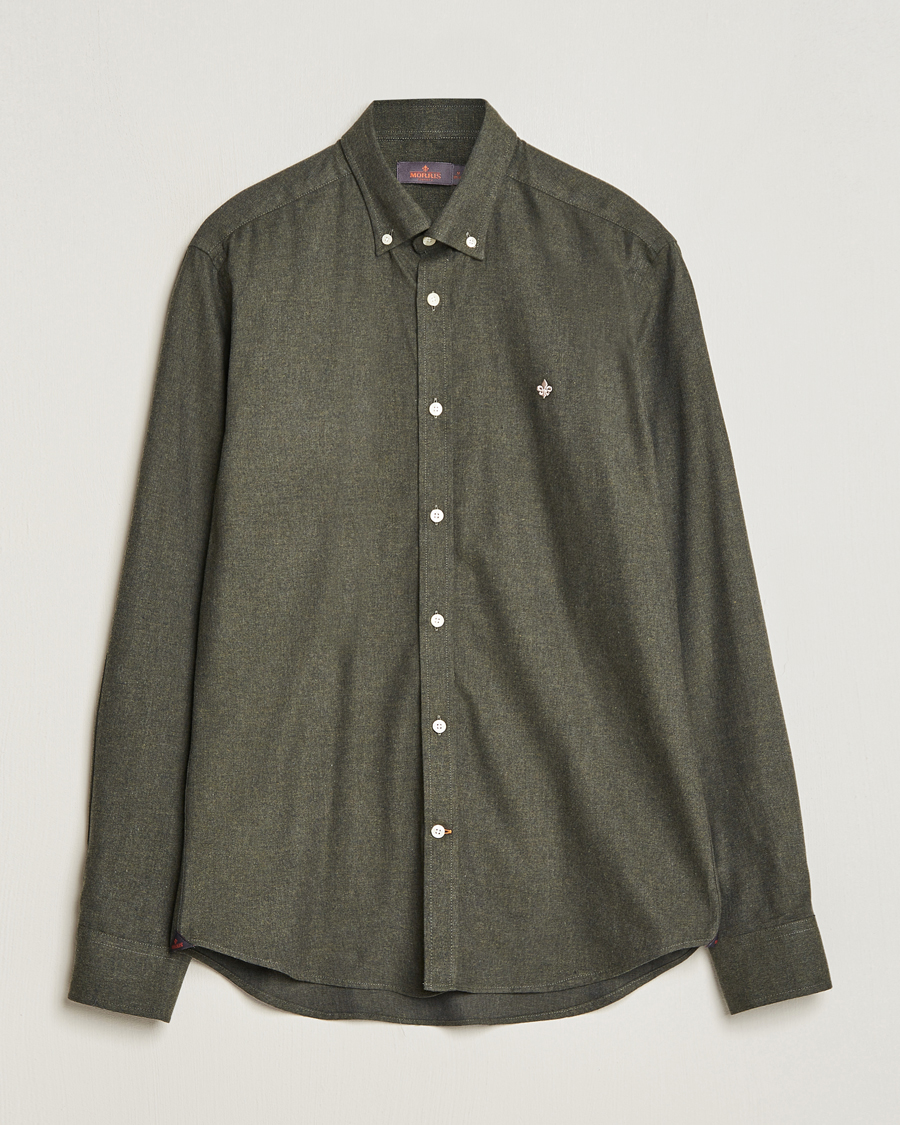 Homme | Chemises | Morris | Watts Flanell Shirt Olive