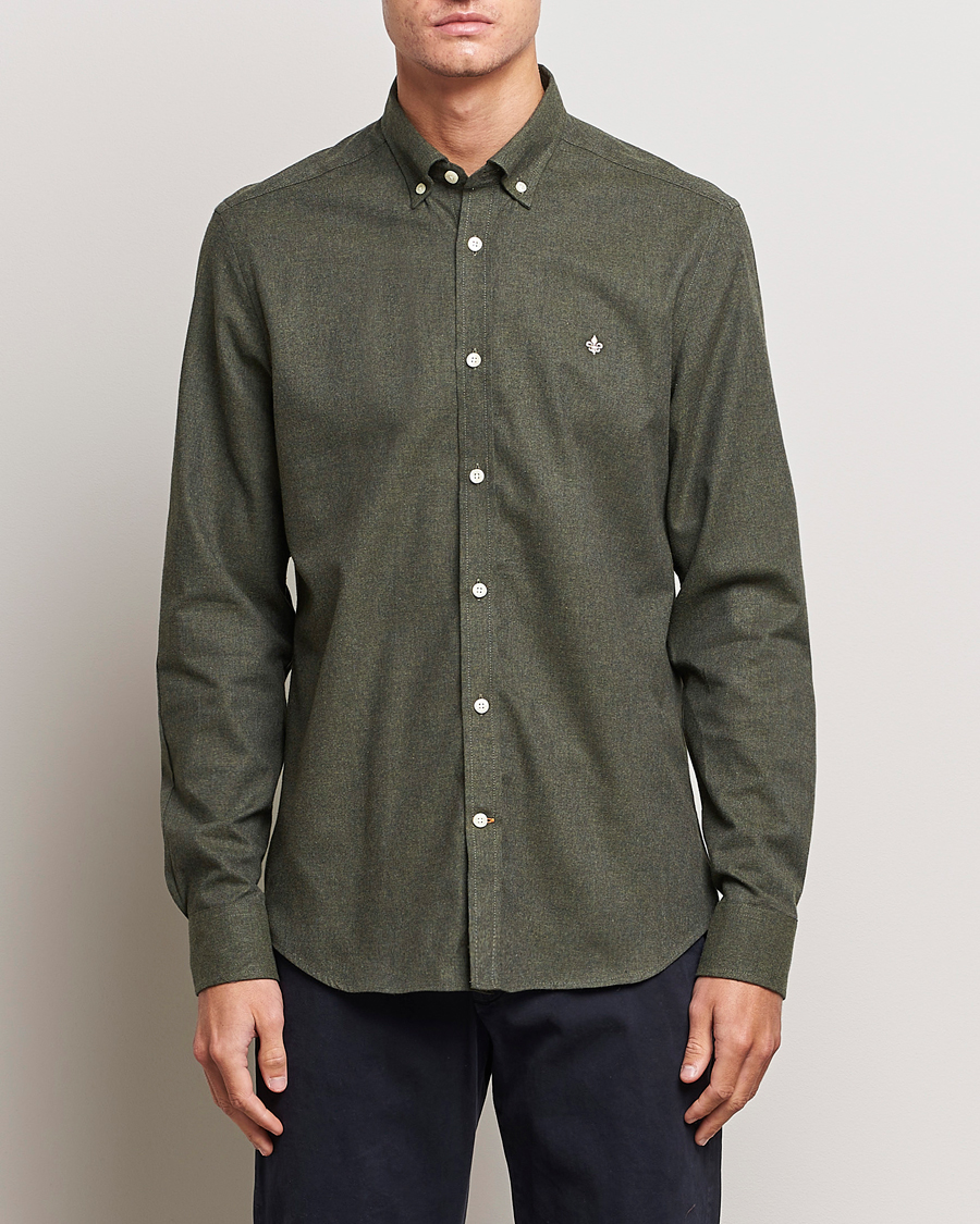 Homme | Chemises | Morris | Watts Flanell Shirt Olive