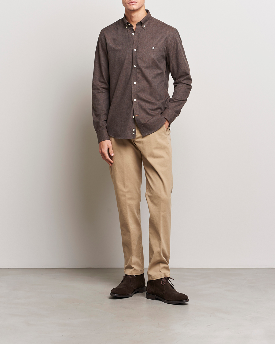 Homme | Chemises | Morris | Watts Flanell Shirt Brown