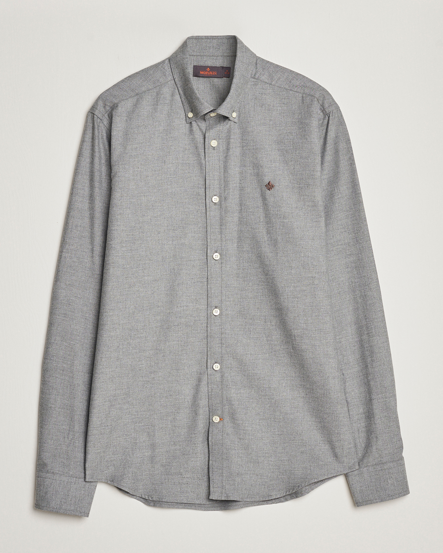 Homme | Chemises | Morris | Watts Flanell Shirt Light Grey