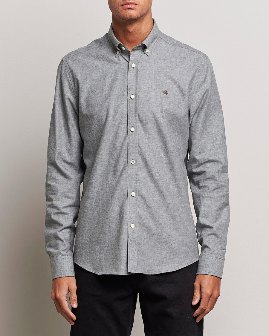 Homme | Chemises | Morris | Watts Flanell Shirt Light Grey