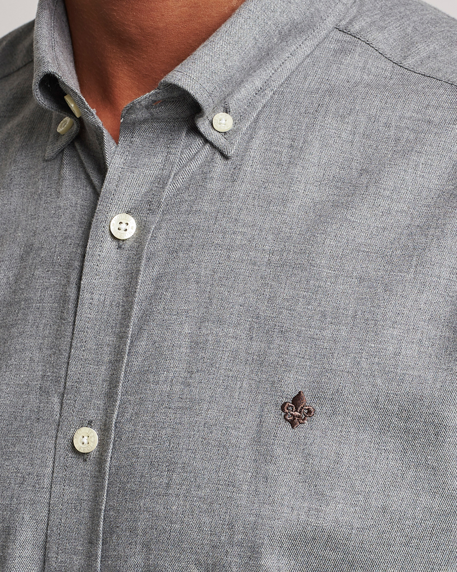 Homme | Chemises | Morris | Watts Flanell Shirt Light Grey