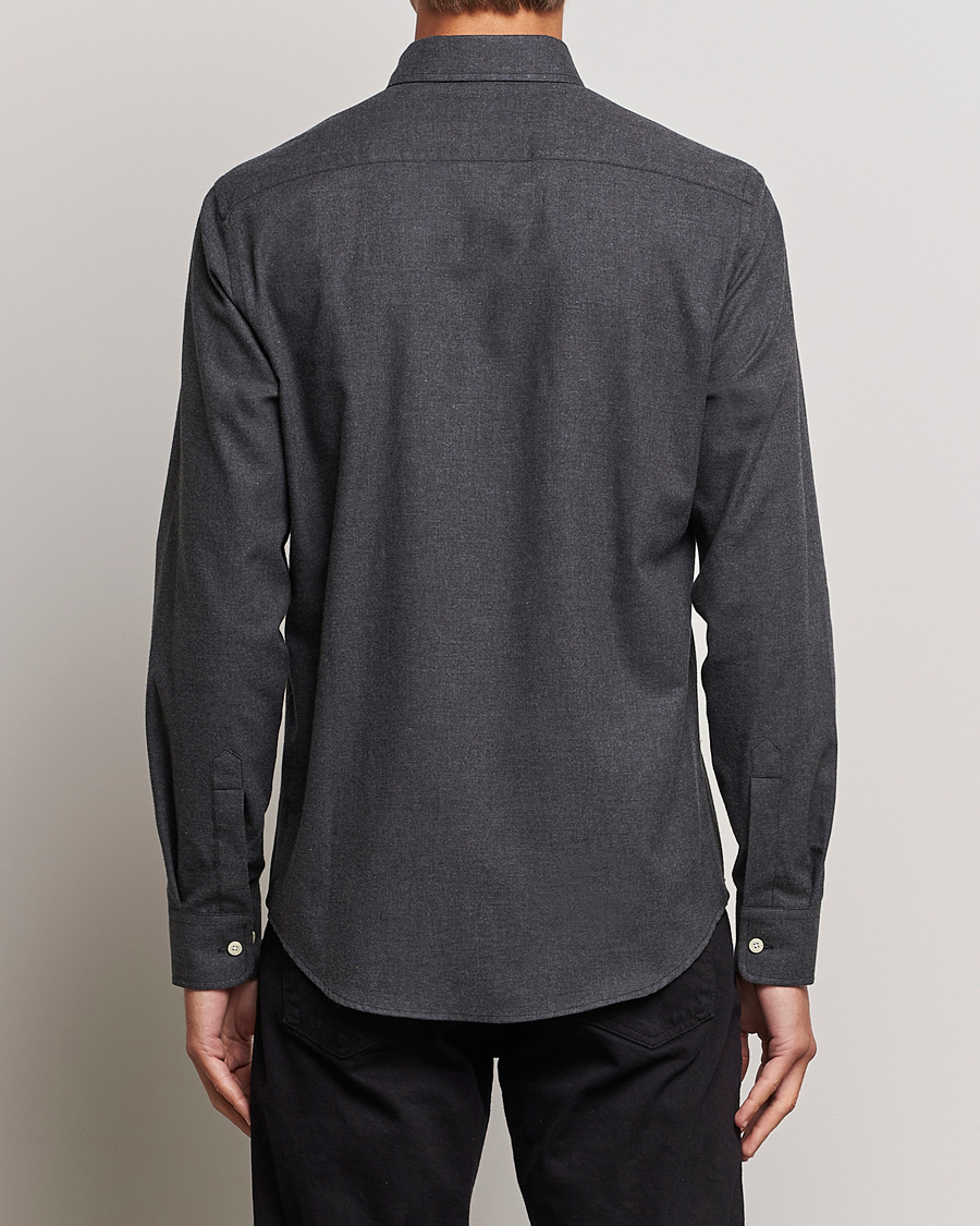 Homme | Chemises | Morris | Watts Flanell Shirt Dark Grey