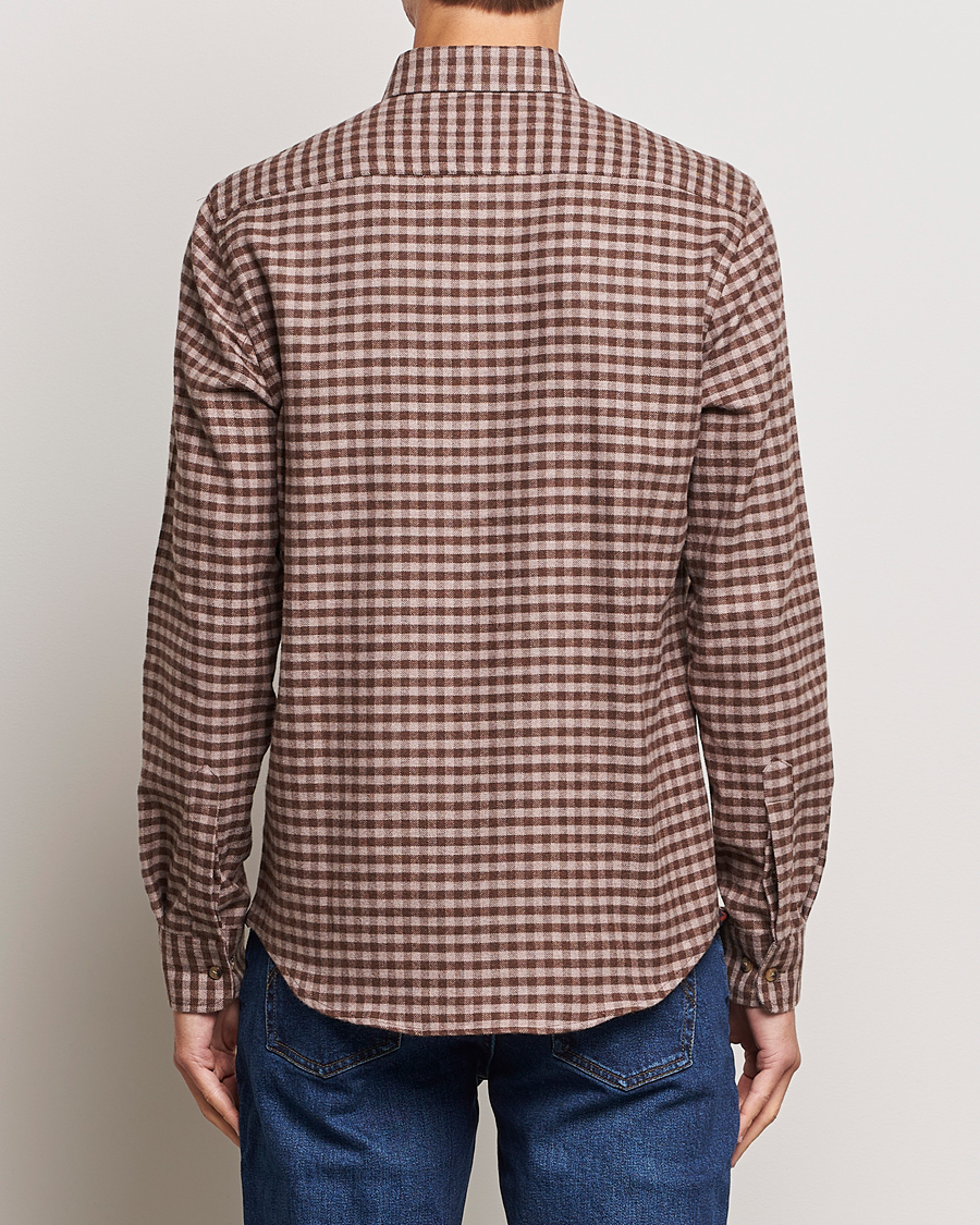 Homme | Chemises | Morris | Flanell Check Shirt Brown