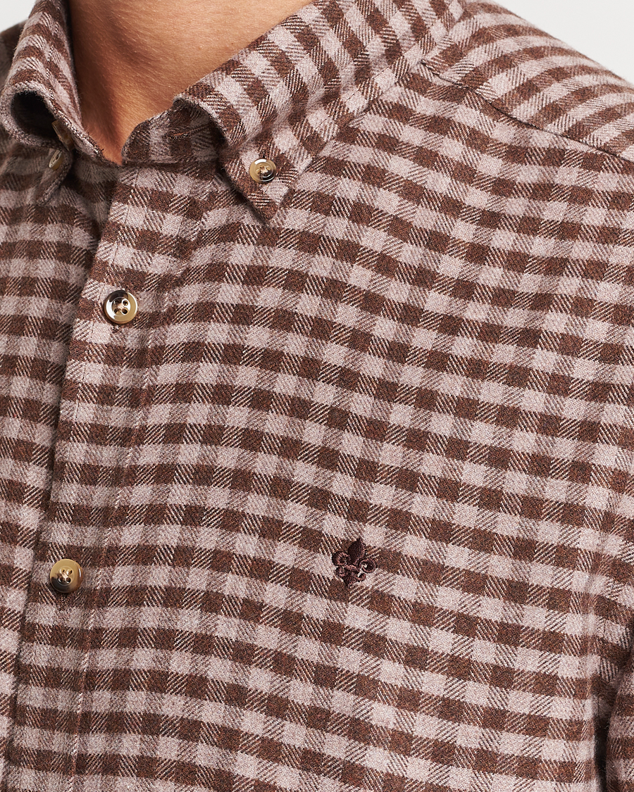 Homme | Chemises | Morris | Flanell Check Shirt Brown