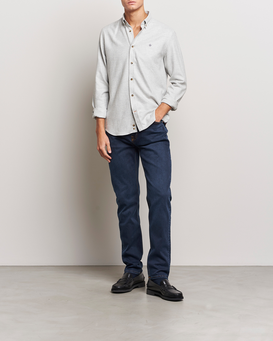 Homme | Chemises | Morris | Flanell Check Shirt Grey