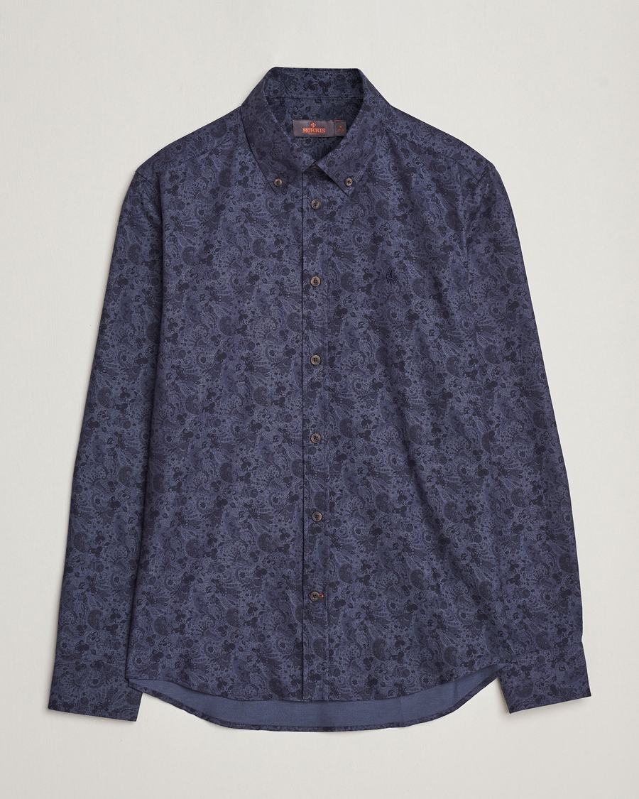 Homme | Chemises | Morris | Printed Flower Shirt Navy